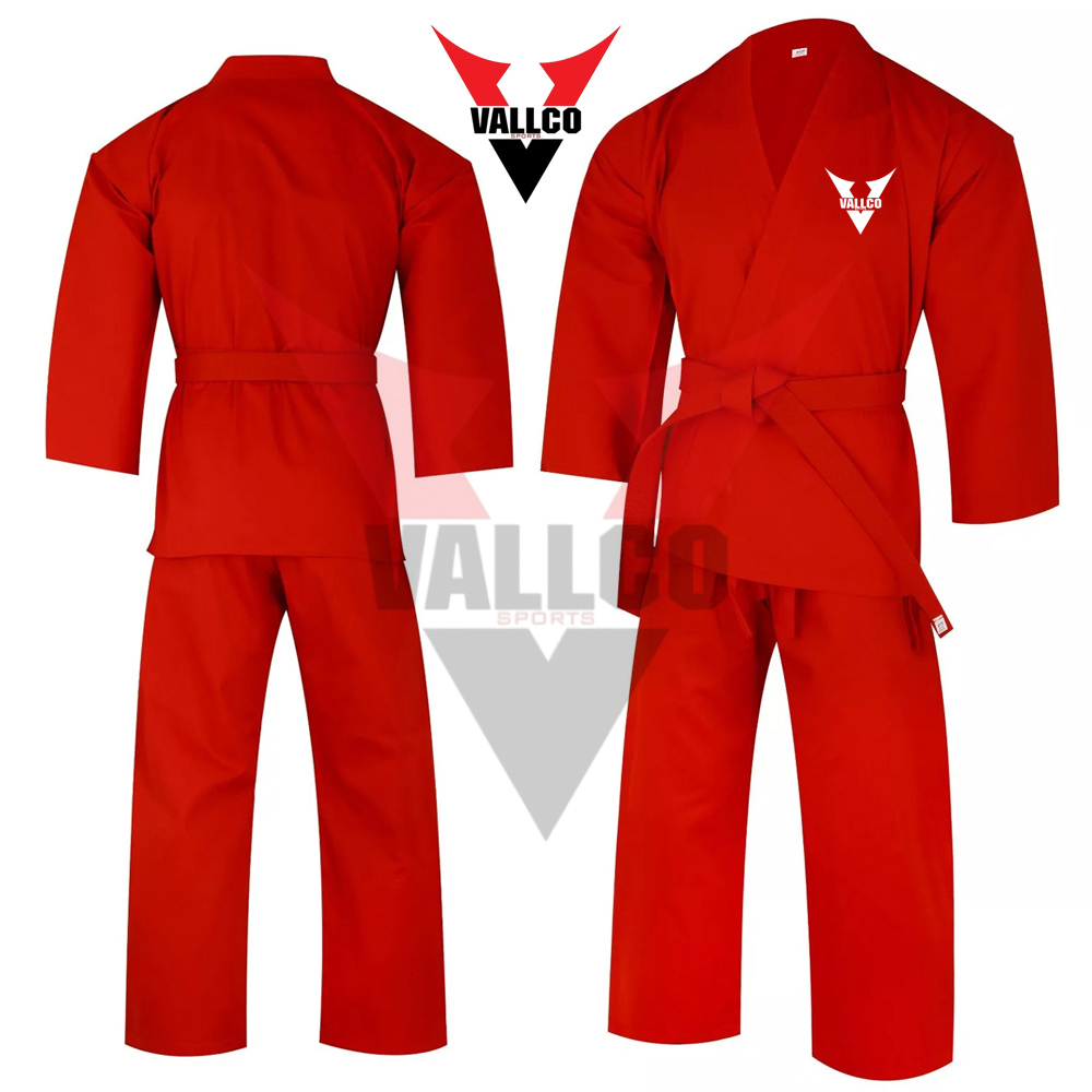  In Red Color Adult Wear Light Weight Good Selling Best Soft Material Fighting Taekwondo Uniform - view 12