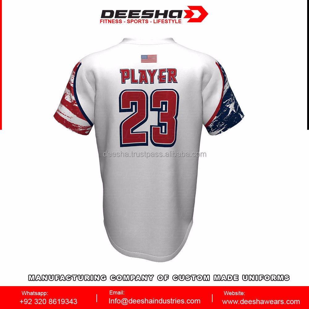Baseball V Neck Patriots Jersey - view 3