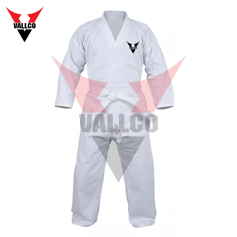 Wholesale Rate With Own Logo Print In One Solid White Color Adult Wear Taekwondo Uniform - view 5