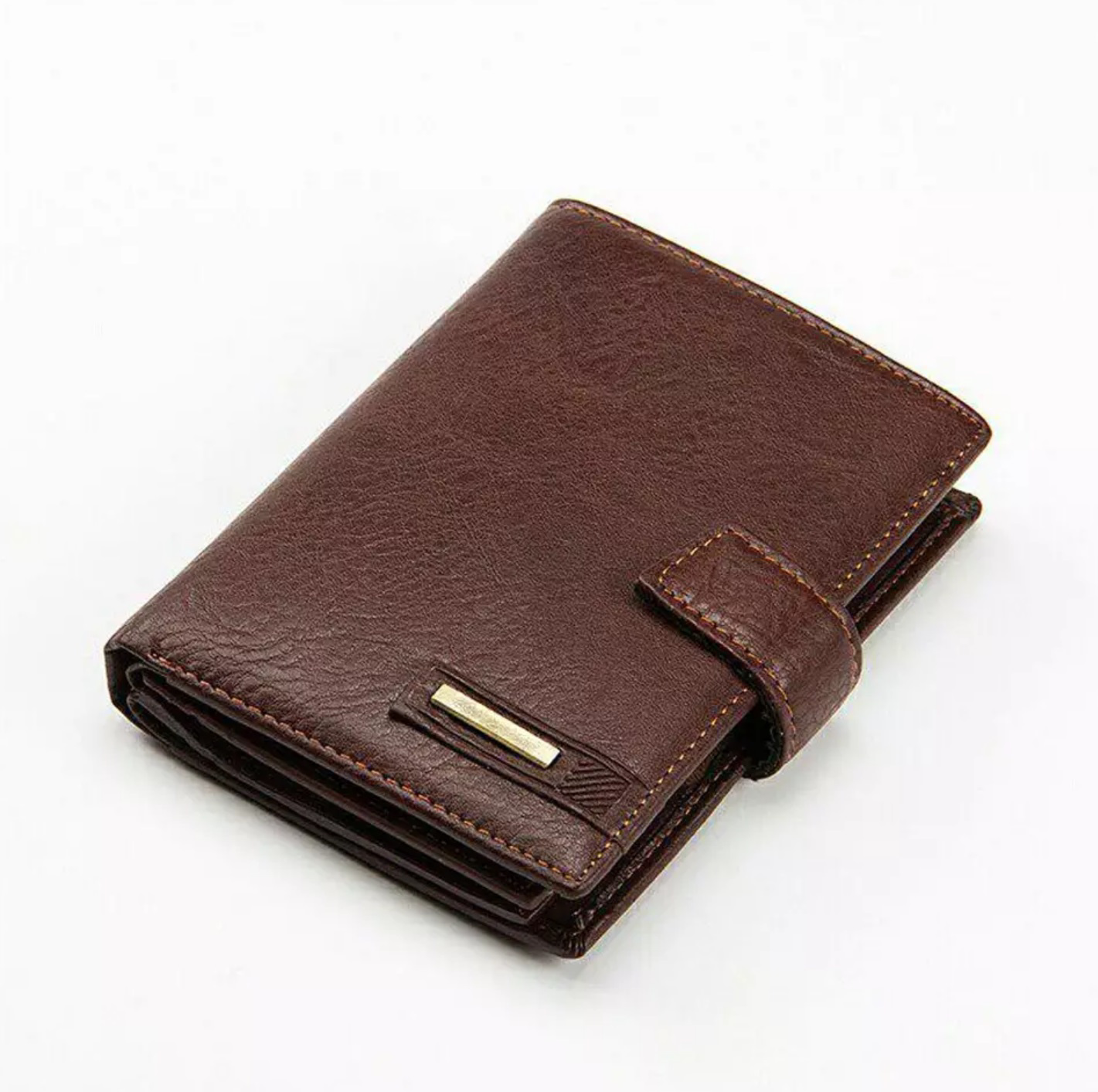 Casual Men Slim Custom Logo Leahter Wallets