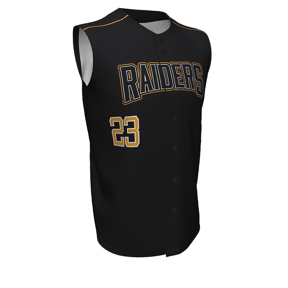 Baseball full Button Sleeveless Jerseys Raiders - view 5