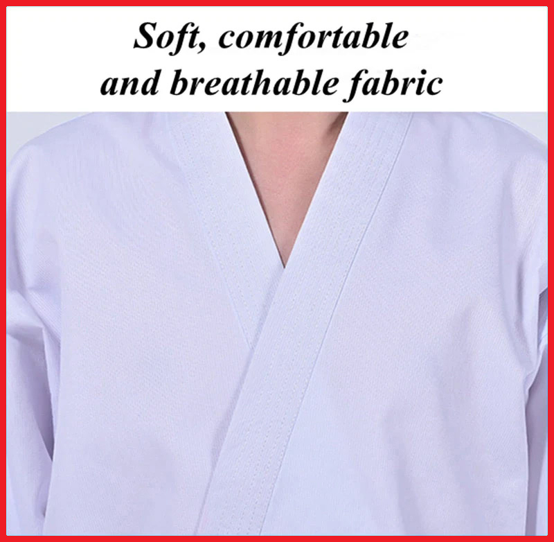 White Color Medium Weight 100% Cotton Durable New Arrival Stylish Design Karate Uniform - view 10