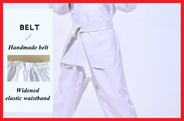 White Color Medium Weight 100% Cotton Durable New Arrival Stylish Design Karate Uniform - view 11
