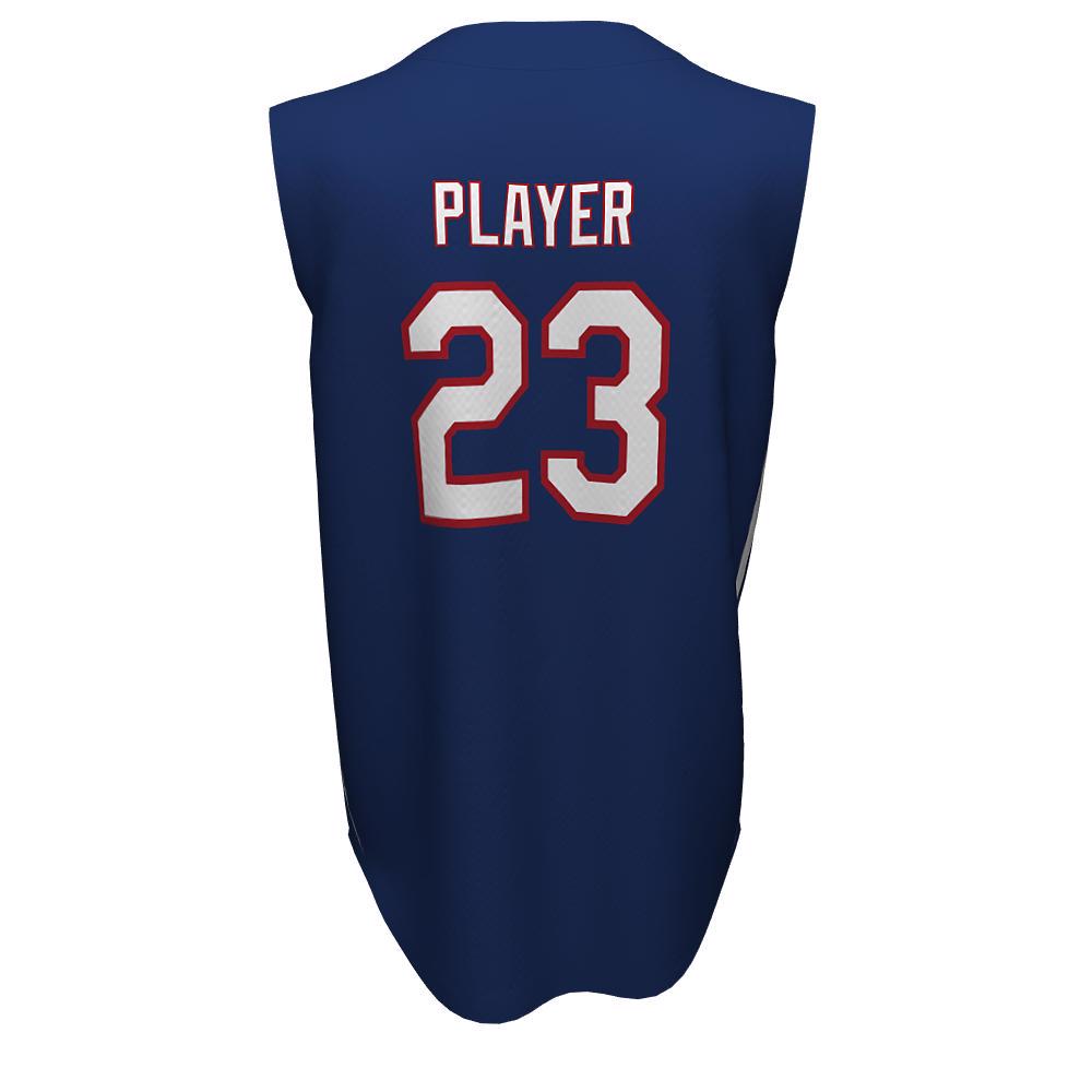 Baseball full Button Sleeveless Jerseys Atlanta - view 6