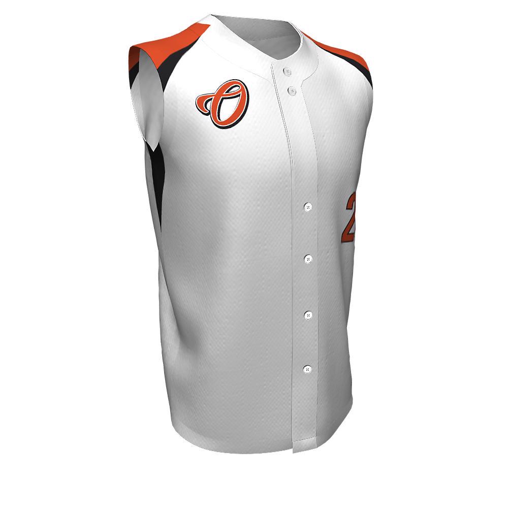 Baseball full Button Sleeveless Jerseys Player - view 5