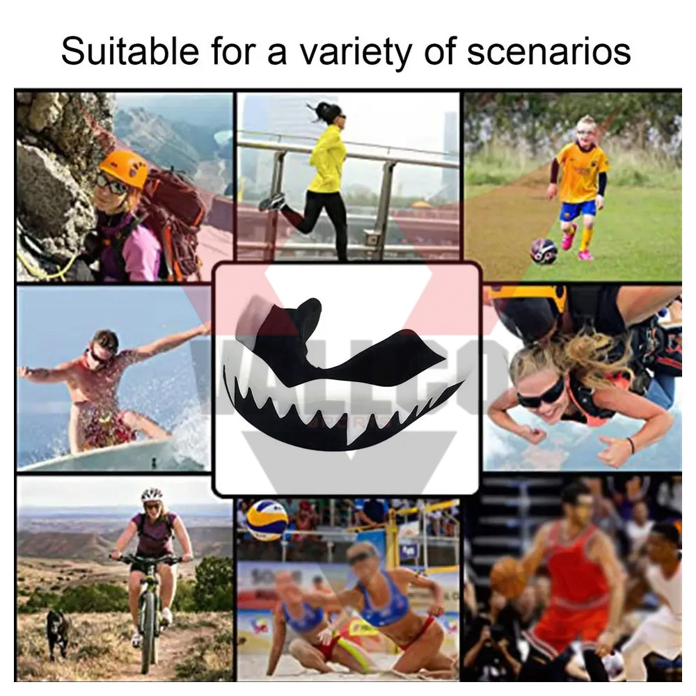 Black And White Men Boxing Mouth Guards Men Training Wear In Different Style Mouth Guards - view 4