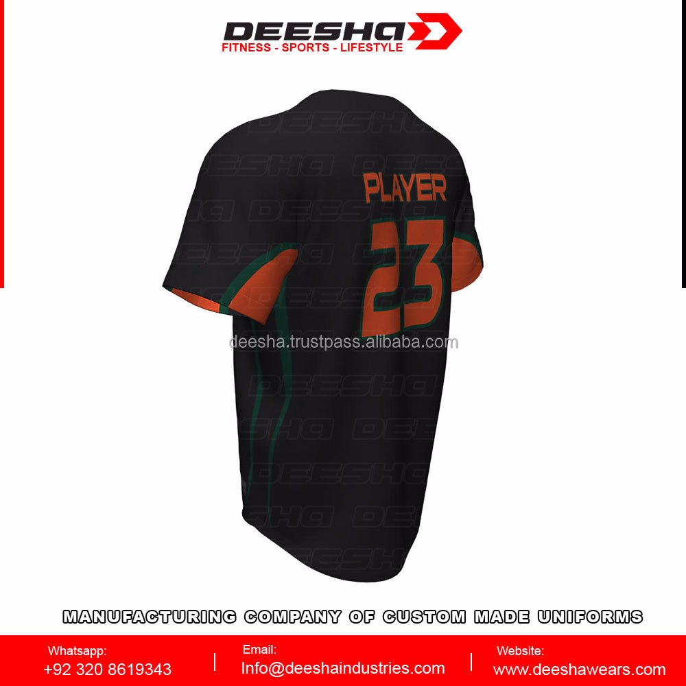Baseball 2 Button Miami Jersey - view 2