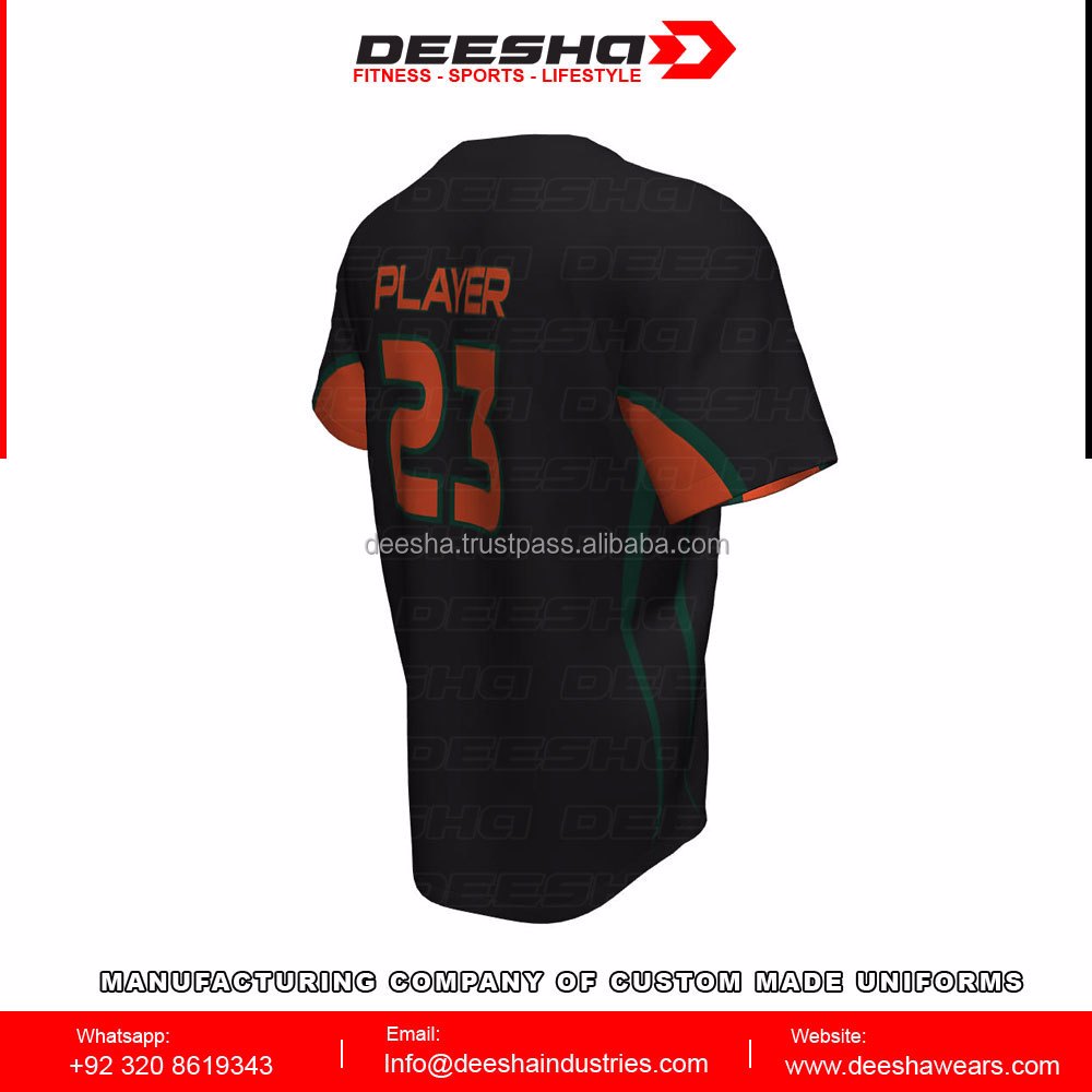 Baseball 2 Button Miami Jersey - view 4