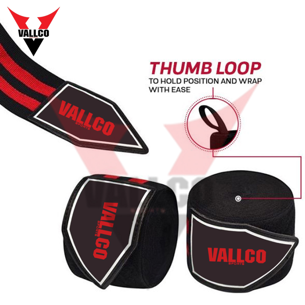 Black Red Color Wholesale Rate Different Design Wrist Support Bands Fight Boxing Hand Wraps  - view 6