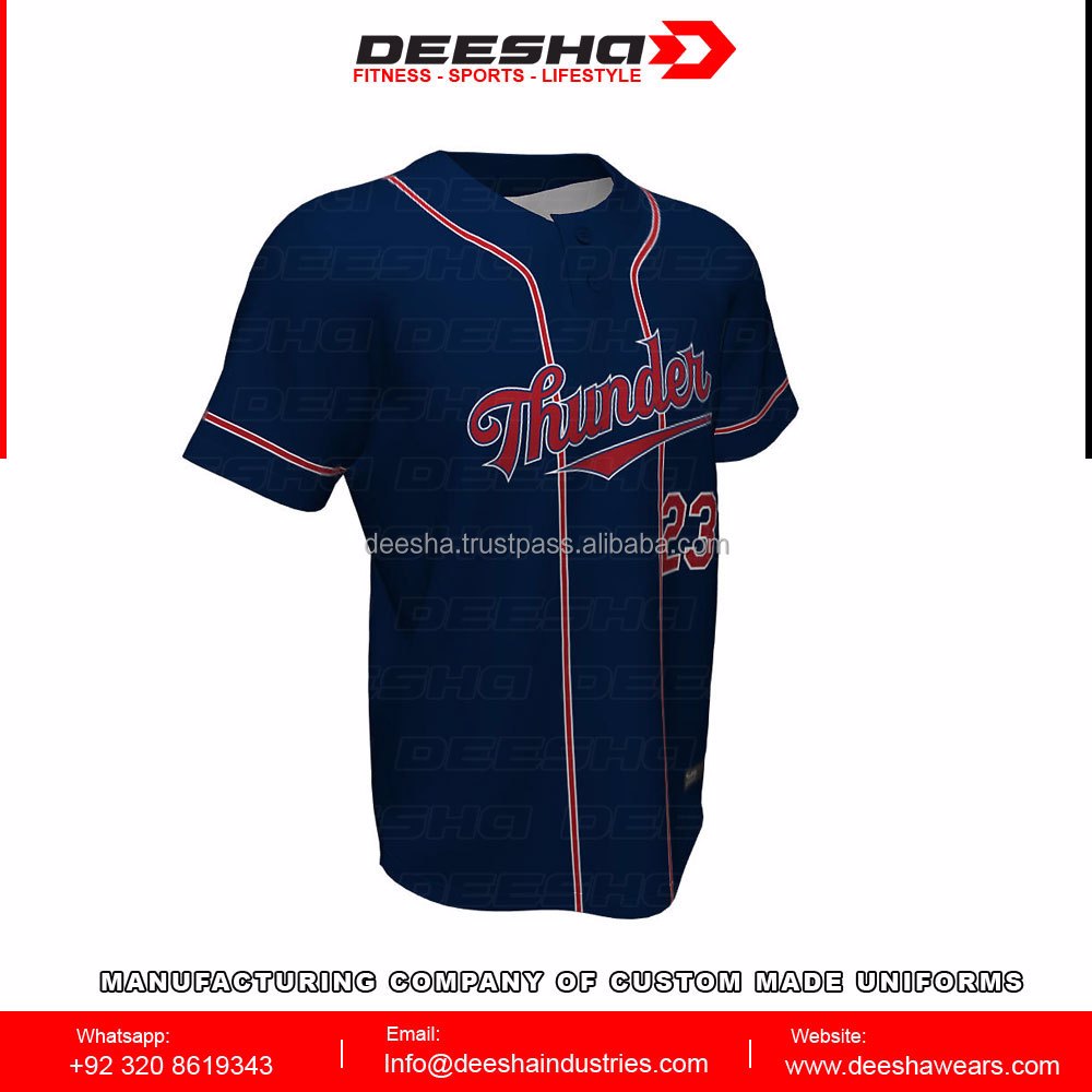 Baseball 2 Button Thunder Jersey