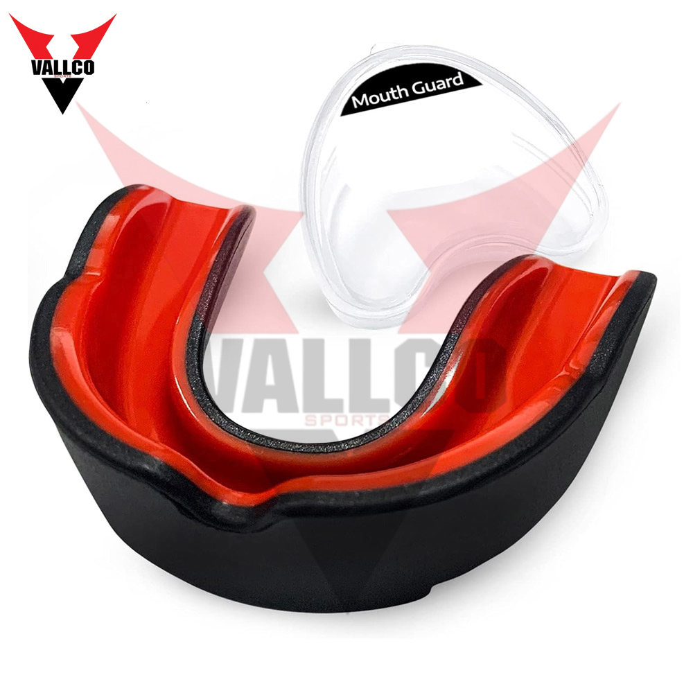 Mouth Safety Use Black And Red Color Customized Logo Print Latest Product Mouth Guard For Adult - view 10