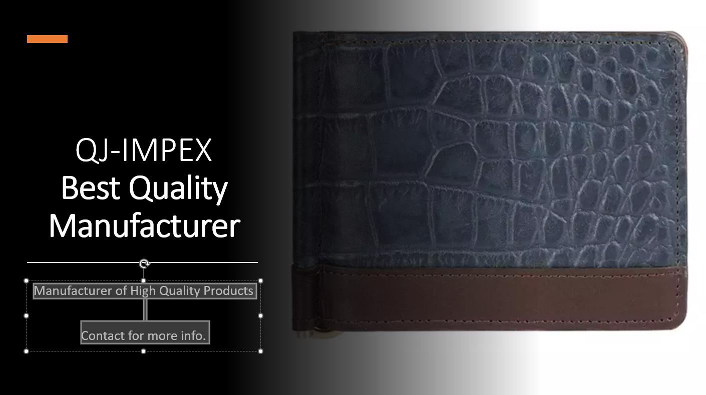Casual Men Slim Custom Logo Leahter Wallets - view 8