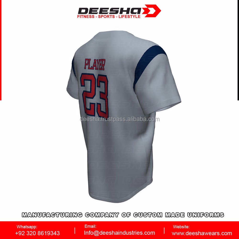 Baseball 2 Button Bombers Jersey - view 2