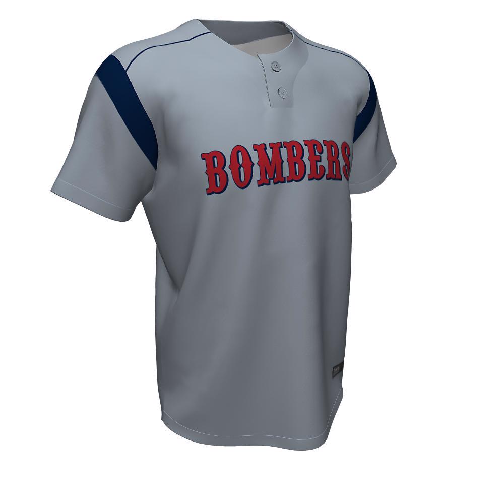 Baseball 2 Button Bombers Jersey - view 5