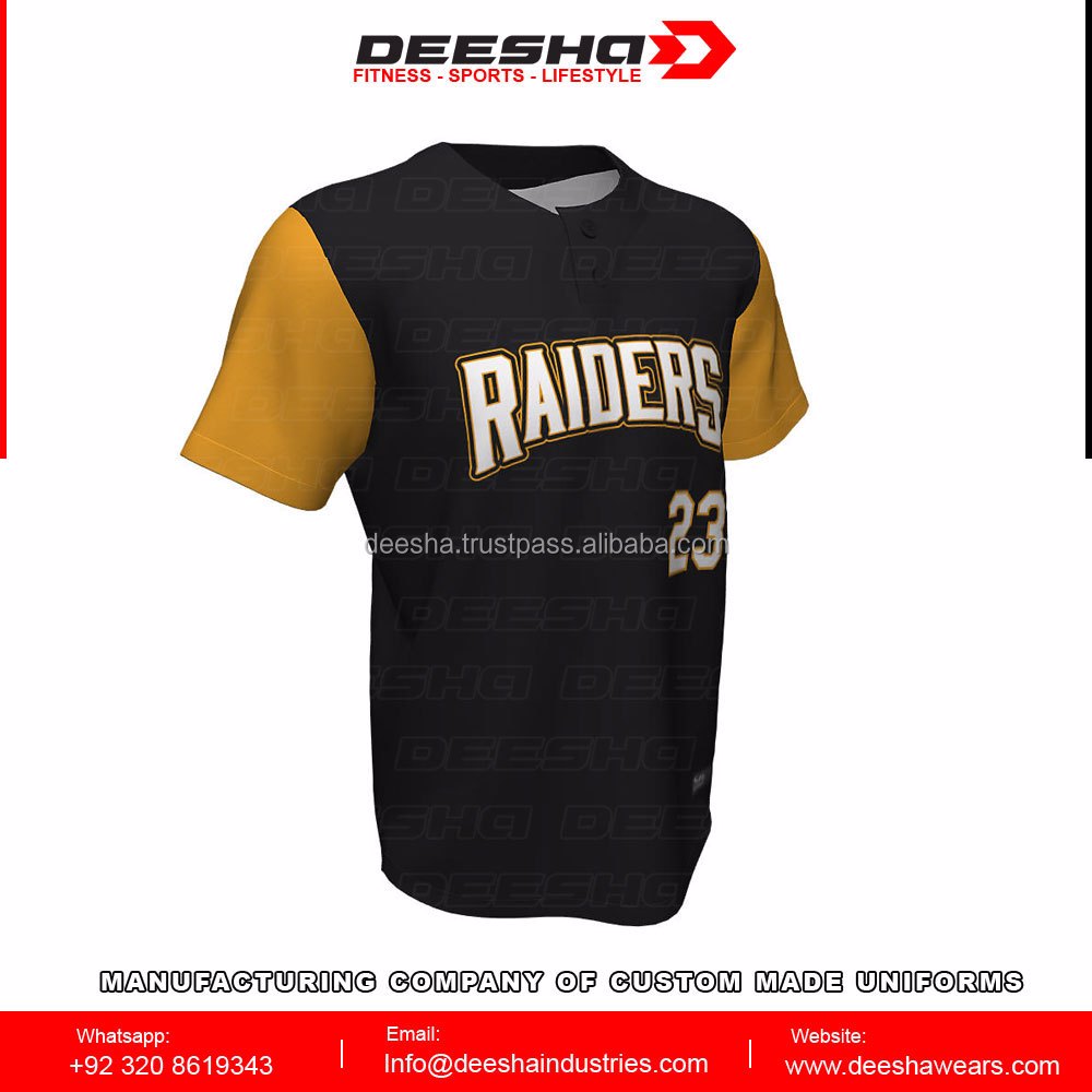 Baseball 2 Button Raiders Jersey - view 2
