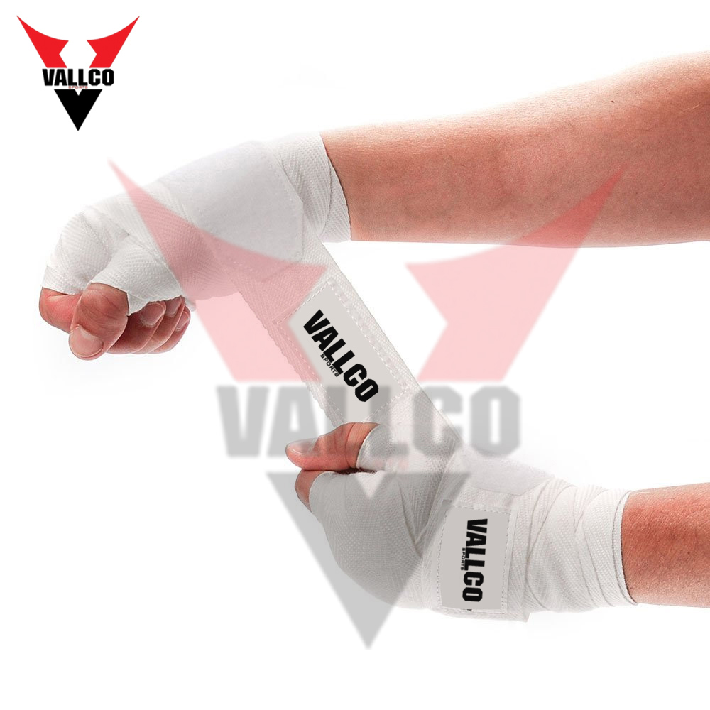 White Color With Own Logo Print Best Supplier Customized Premium Quality Hand Wraps - view 6
