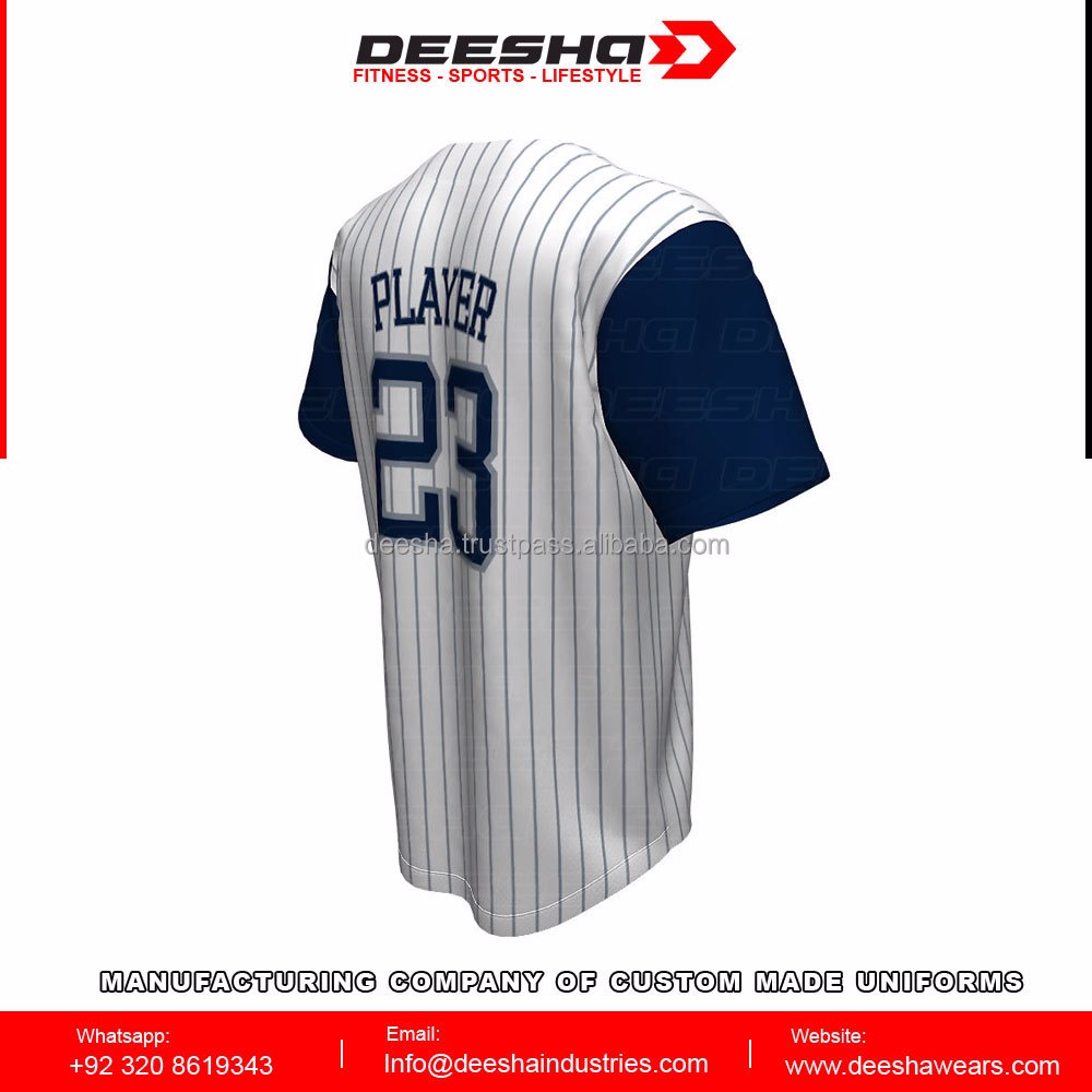 Baseball Full Button Warriors Jerseys - view 2