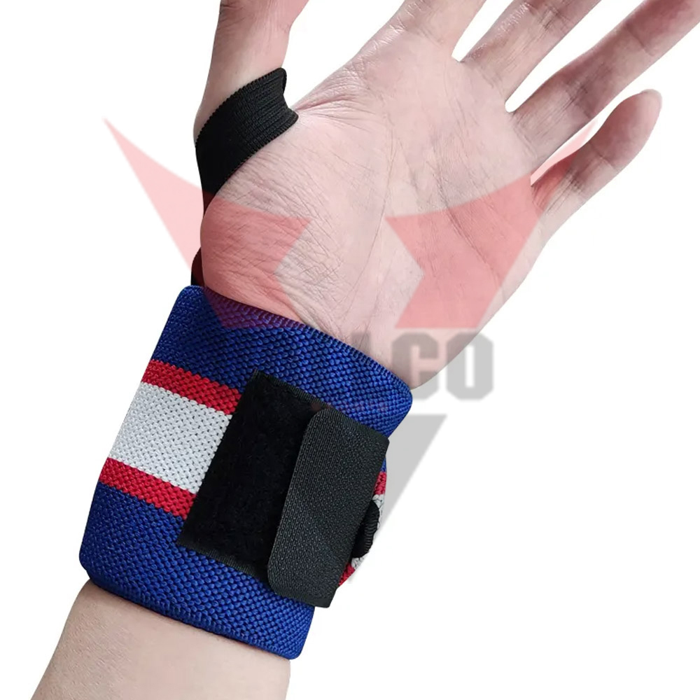 Custom Fitness Padded Lifting Gym Hand Support Weightlifting Compression Wrist Wraps Wristband Strap - view 2