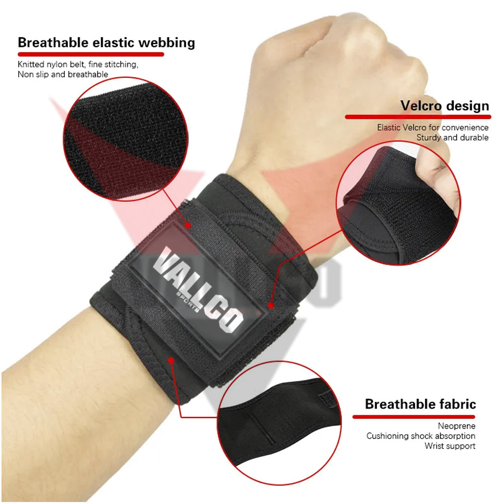 Wholesale Fitness Wrist Brace Workout Weightlifting Gym Support Wraps Gym Wrist Wraps - view 10