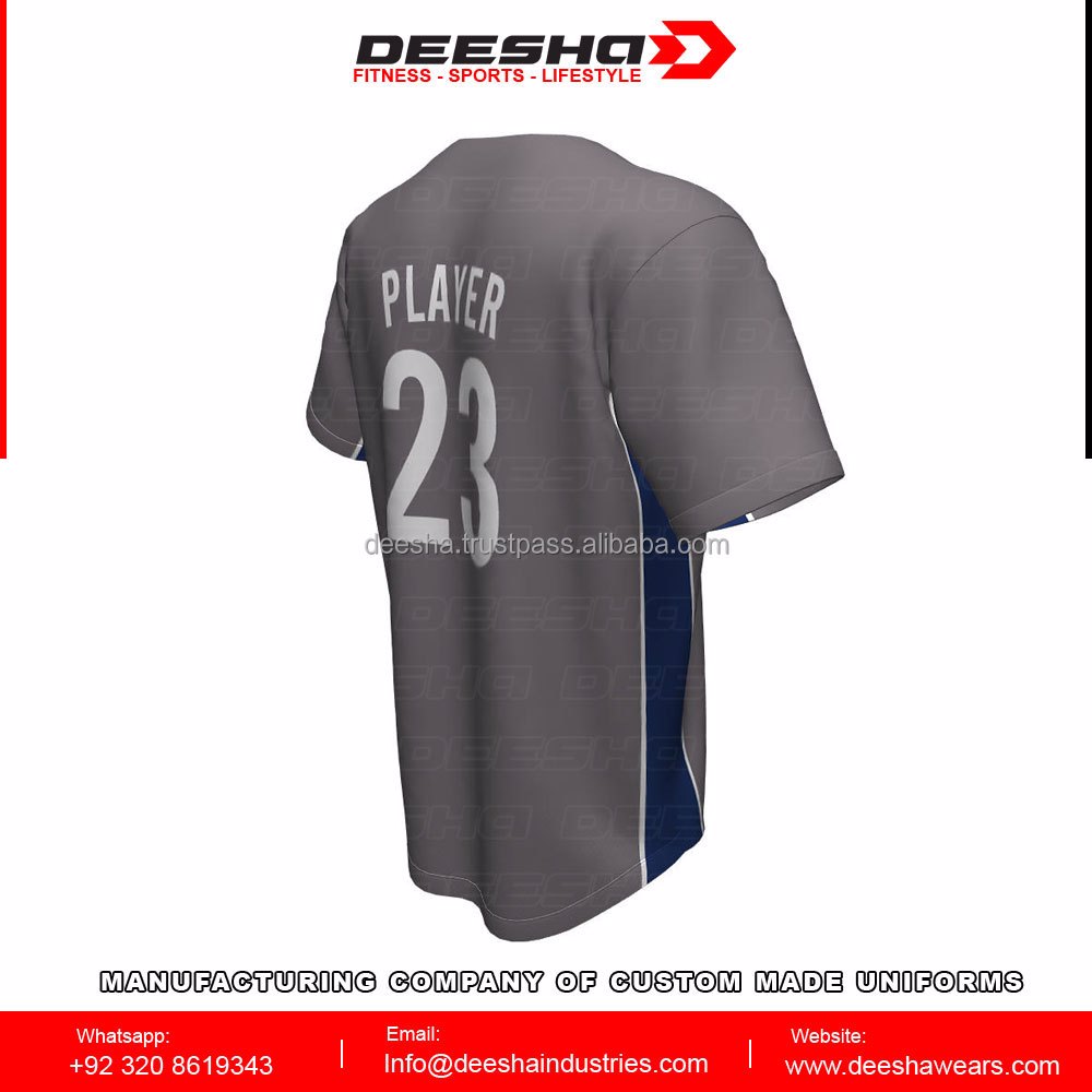 Baseball Full Button Legends Jerseys - view 2