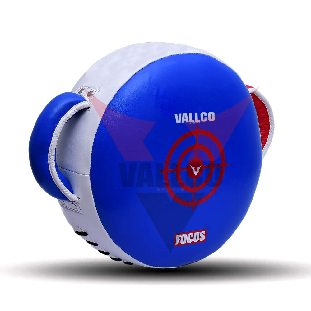 2025 Blue & Red Round Good Selling High Quality Pu Leather Customization Logo Boxing Punching Shield