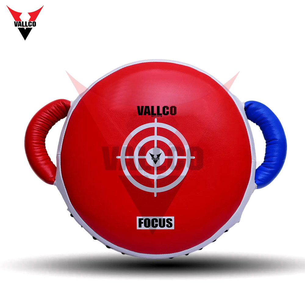 2025 Blue & Red Round Good Selling High Quality Pu Leather Customization Logo Boxing Punching Shield - view 3