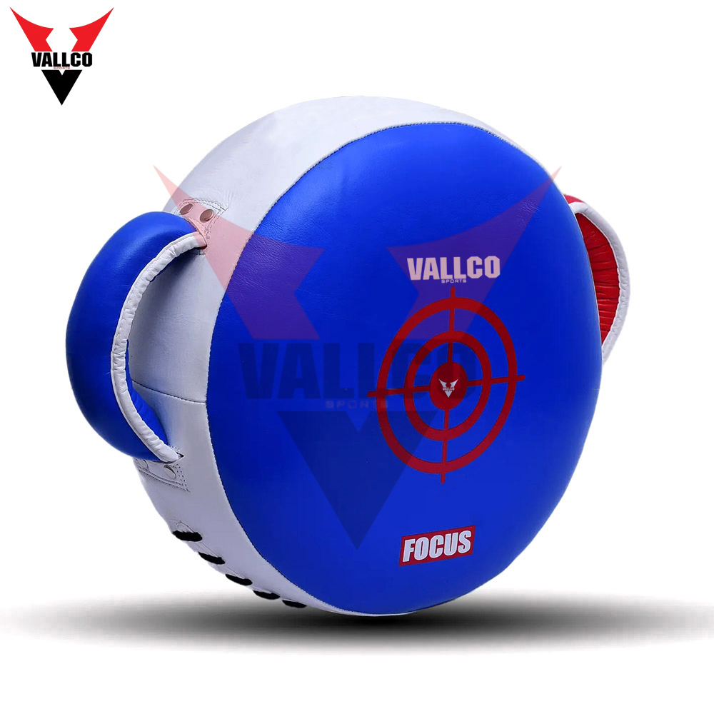 2025 Blue & Red Round Good Selling High Quality Pu Leather Customization Logo Boxing Punching Shield - view 5