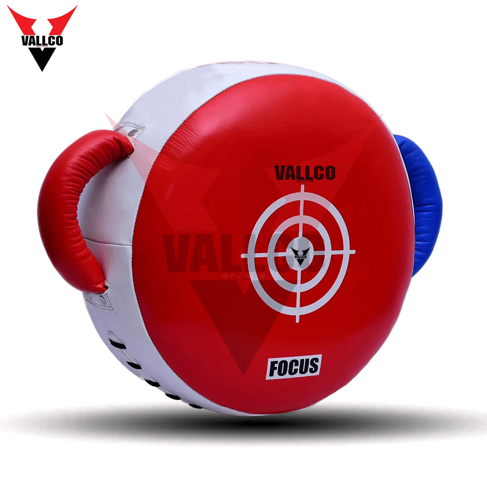 2025 Blue & Red Round Good Selling High Quality Pu Leather Customization Logo Boxing Punching Shield - view 11