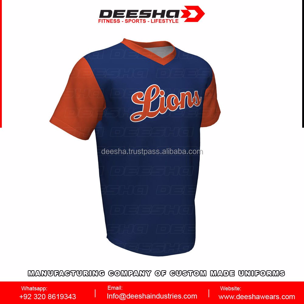 Baseball V Neck Lions Jersey - view 2