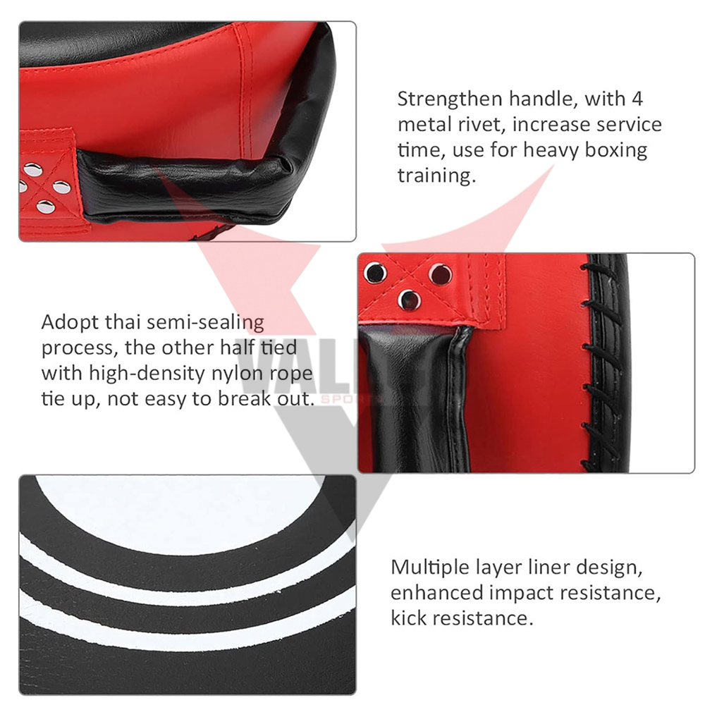 Red Black Color Breathable Hot Selling PU Leather OEM Service Best Quality Boxing Punching Shield - view 10