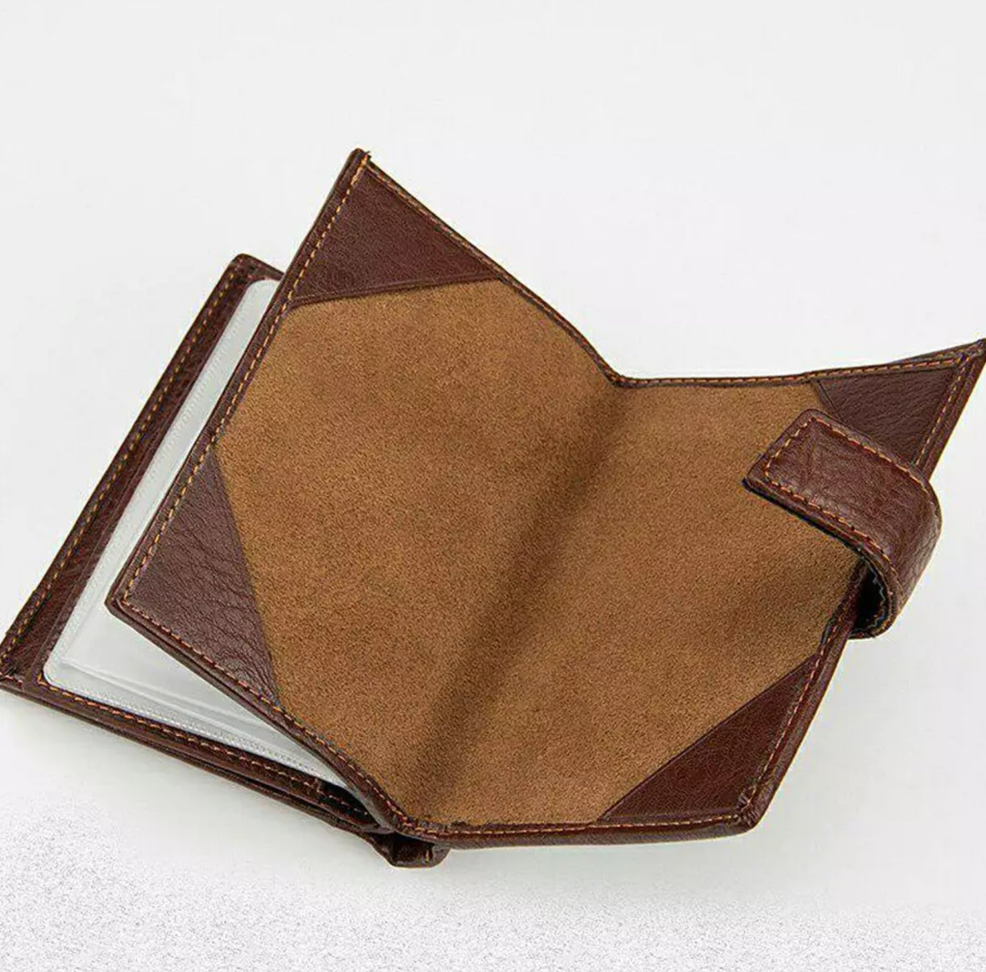 Casual Men Slim Custom Logo Leahter Wallets - view 4