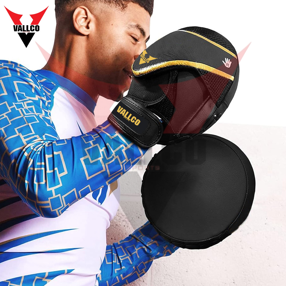 Curved Shaped High Quality PU Leather Best Supplier Customized Logo Print Boxing Punching Shield - view 6
