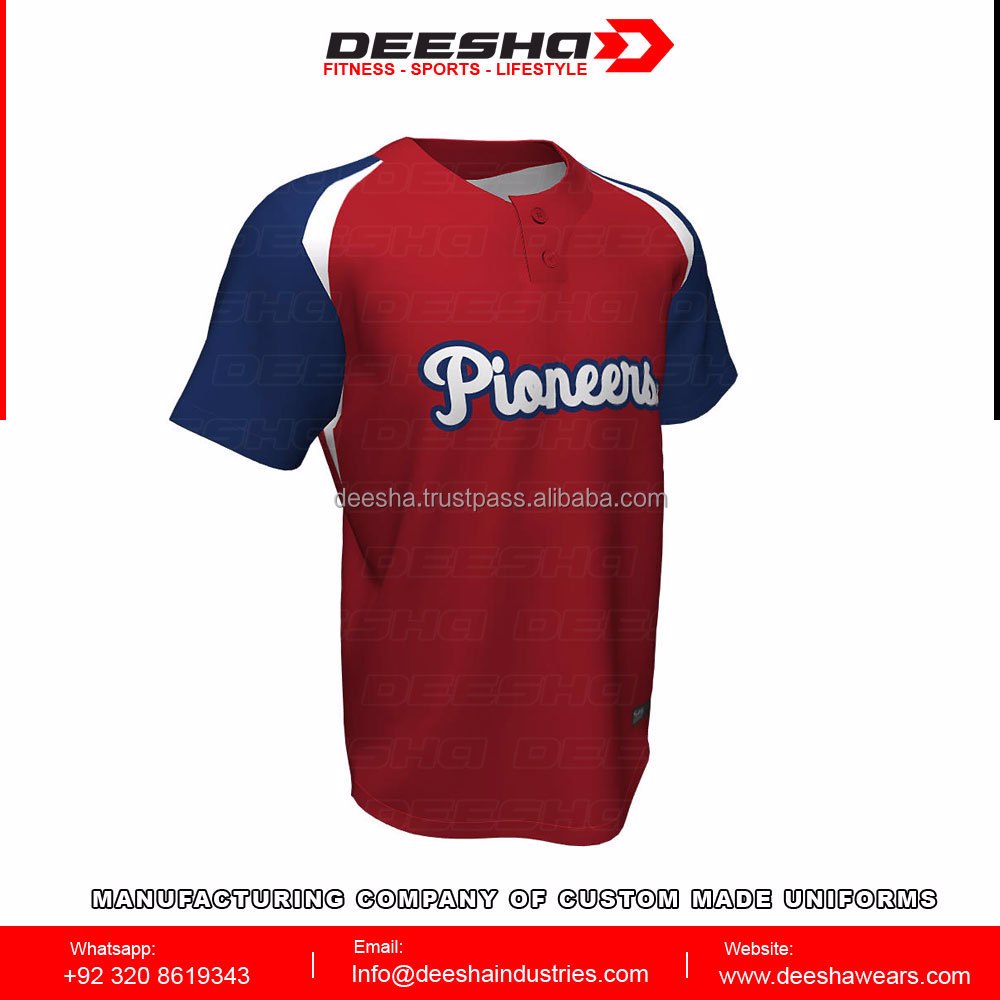 Baseball 2 Button Pioneers Jersey