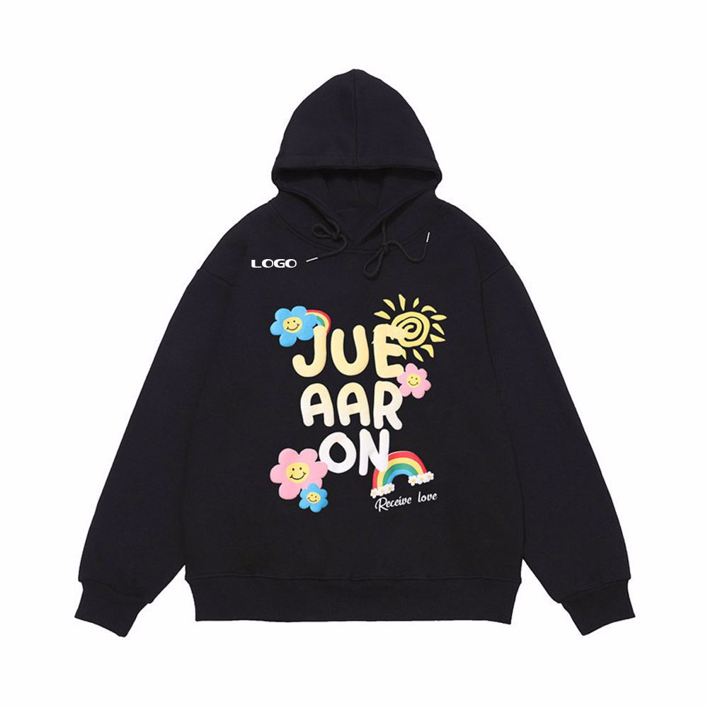 Top Design High Quality Heavy Weight Thick Puff Printing Hoodies Cotton Fabric Hoodies For Men - view 7