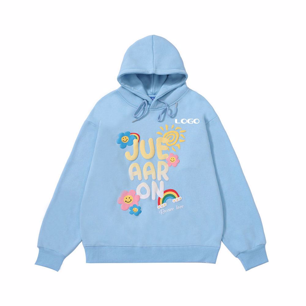 Top Design High Quality Heavy Weight Thick Puff Printing Hoodies Cotton Fabric Hoodies For Men - view 8