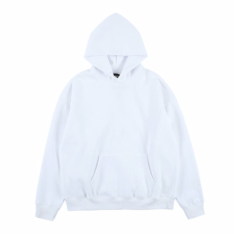 High quality heavy weight cotton stringless hoodie blank custom men streetwear custom logo hoodie - view 7
