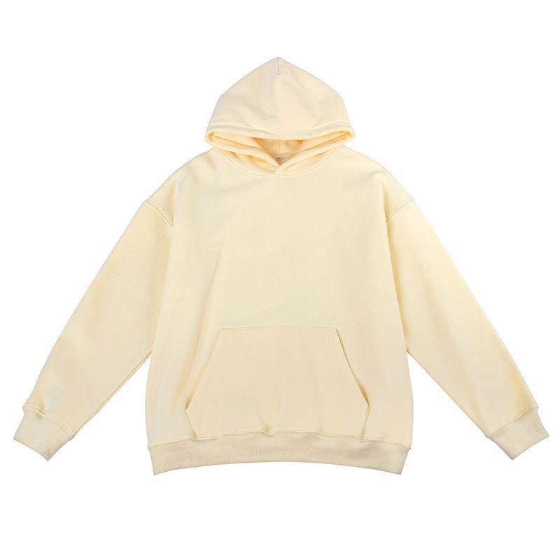 High quality heavy weight cotton stringless hoodie blank custom men streetwear custom logo hoodie - view 8