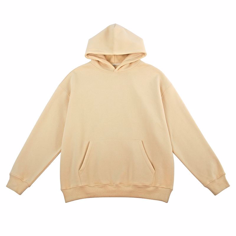 High quality heavy weight cotton stringless hoodie blank custom men streetwear custom logo hoodie - view 10