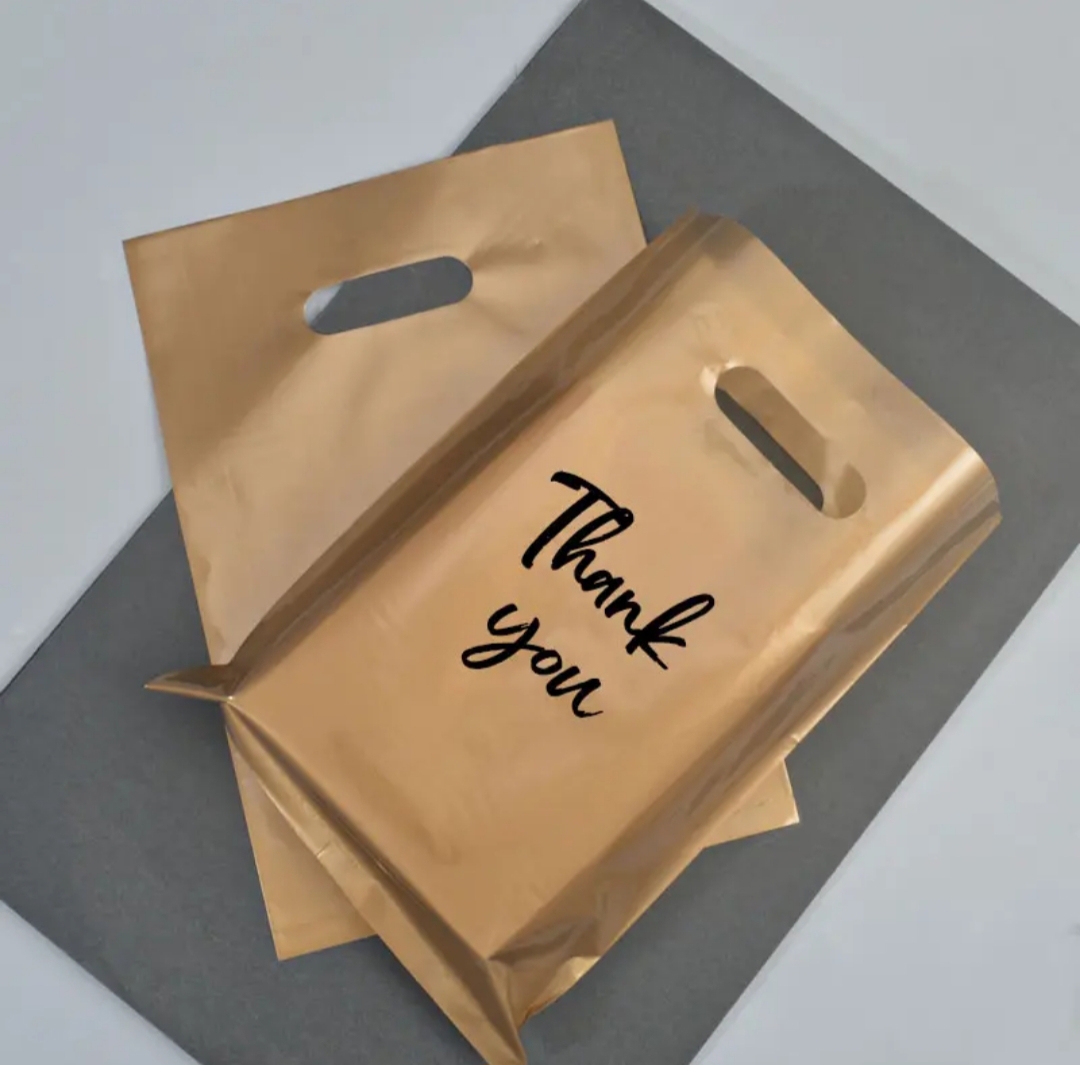 Plastic Shopping Bags | Thankyou Bags | T-Shirt, Die Cut Shopper - view 3