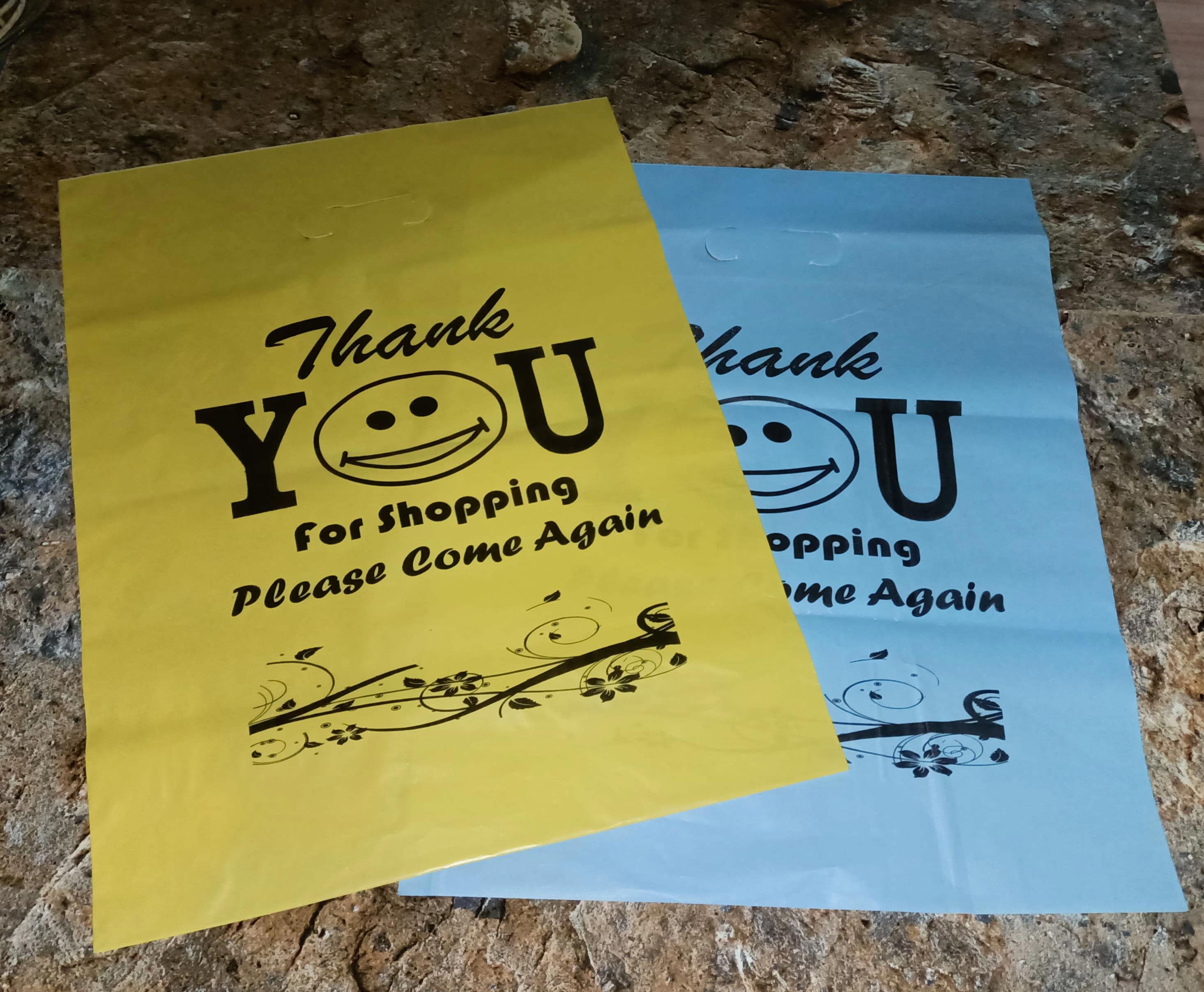 Plastic Shopping Bags | Thankyou Bags | T-Shirt, Die Cut Shopper - view 4