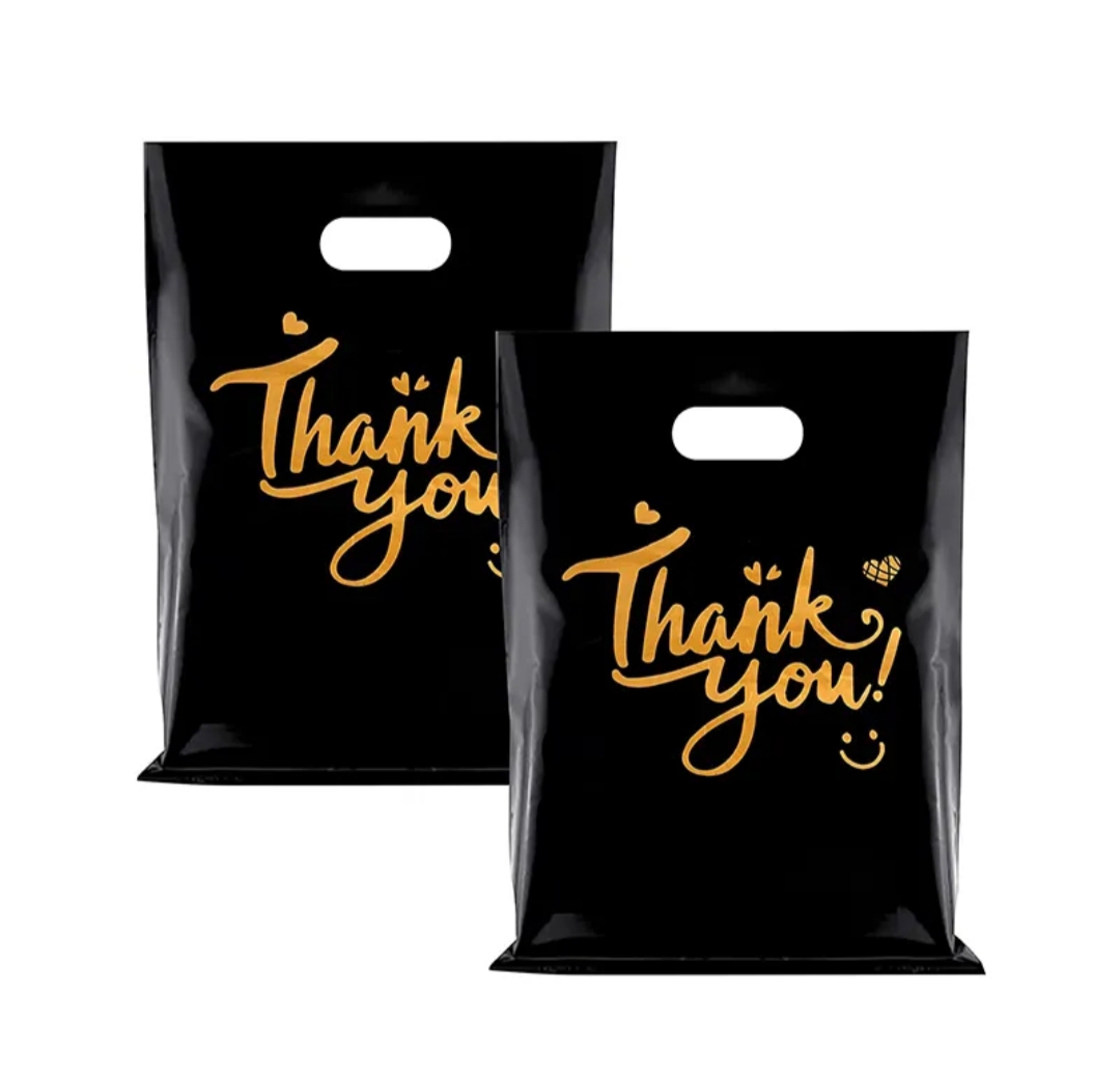Plastic Shopping Bags | Thankyou Bags | T-Shirt, Die Cut Shopper - view 12