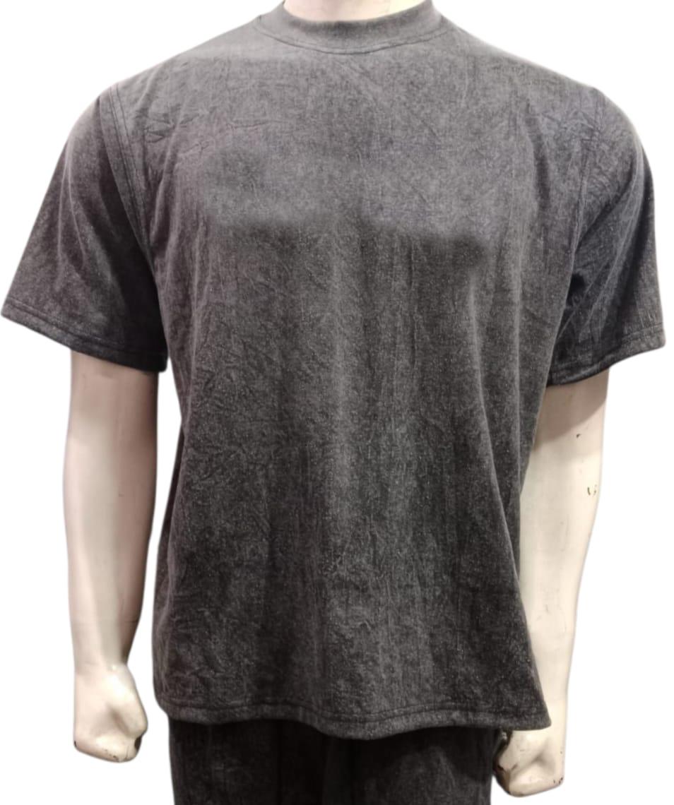 Premium 240 GSM Acid Washed T-Shirt 100% Cotton Streetwear Style Heavyweight Acid Wash T-Shirt