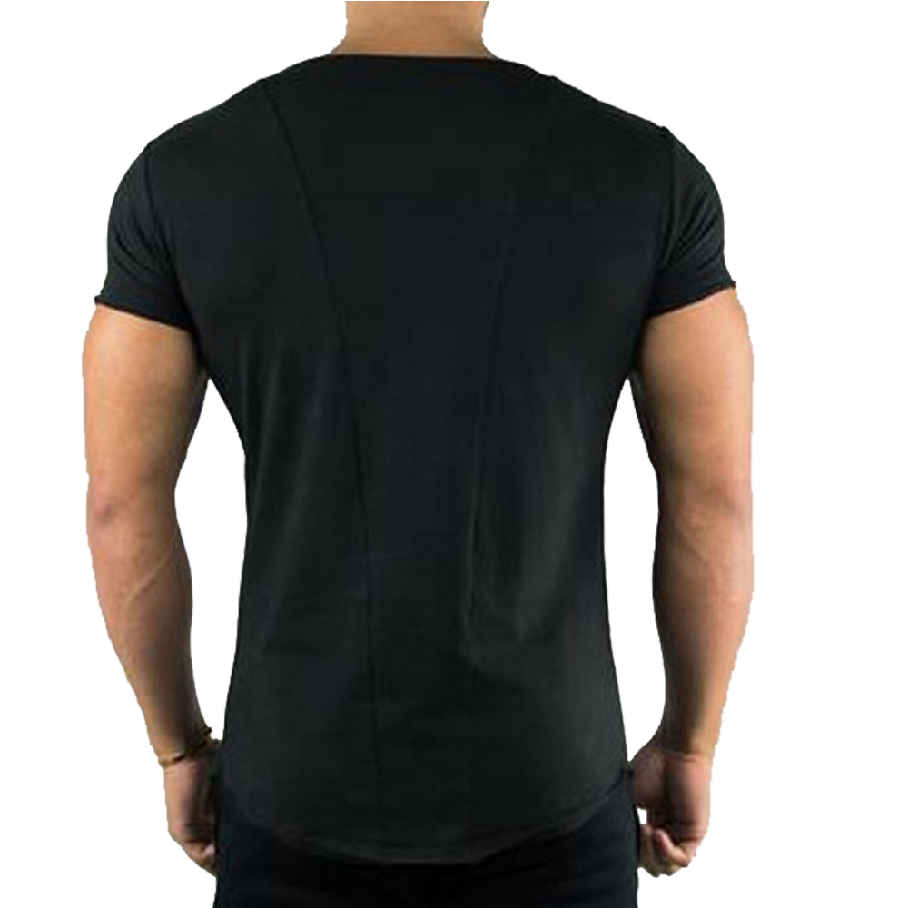 Custom Men’s T-Shirts 100% Cotton OEM Printing Casual Fit Bulk Wholesale Custom Logo Soft t shirt - view 2