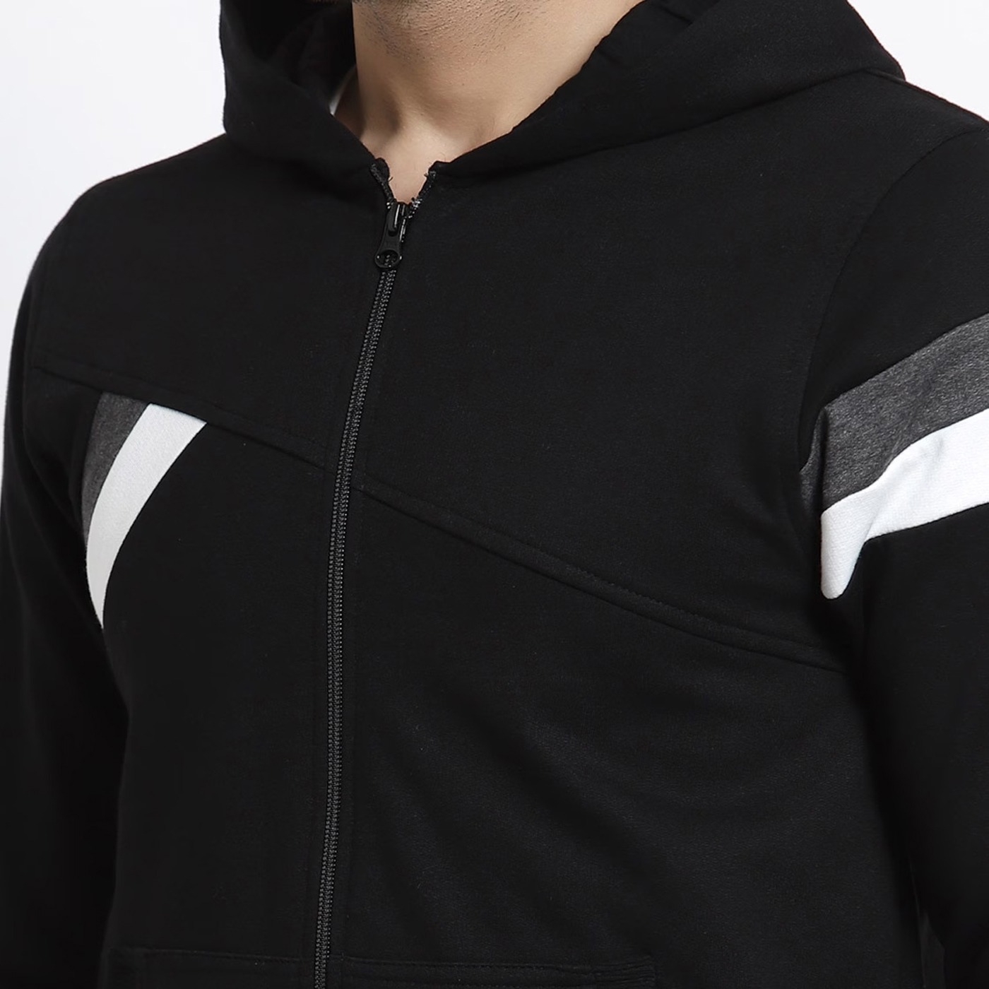 High Quality 400 GSM Heavyweight Cotton Fleece Puff Print Hoodie Street Style Custom Logo Pullover - view 3