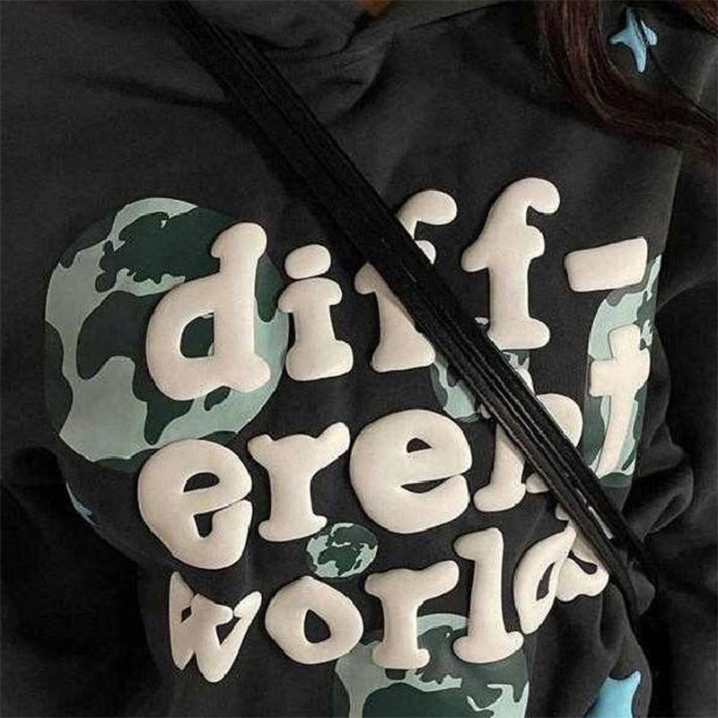 Luxury 400 GSM Premium Cotton Fleece Puff Print Oversized Hoodie Street Fashion  Custom Logo  - view 4