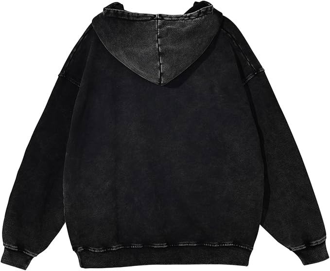 Unisex Oversized Hoodies Couples Pullover Acid Wash Hoodies Streetwear Sweatshirts - view 4