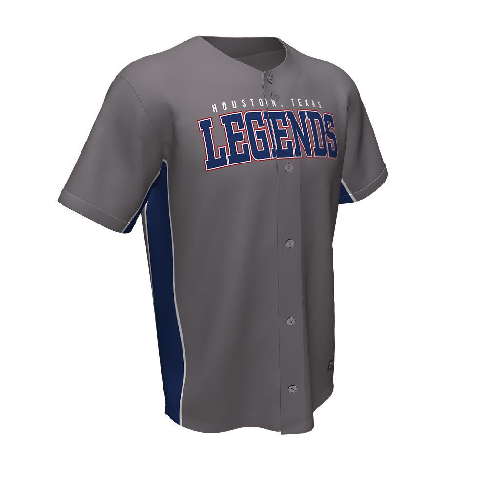 Baseball Full Button Legends Jerseys - view 5