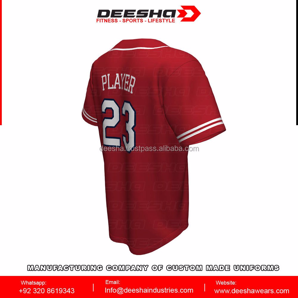 Baseball Full Button Boost Jerseys