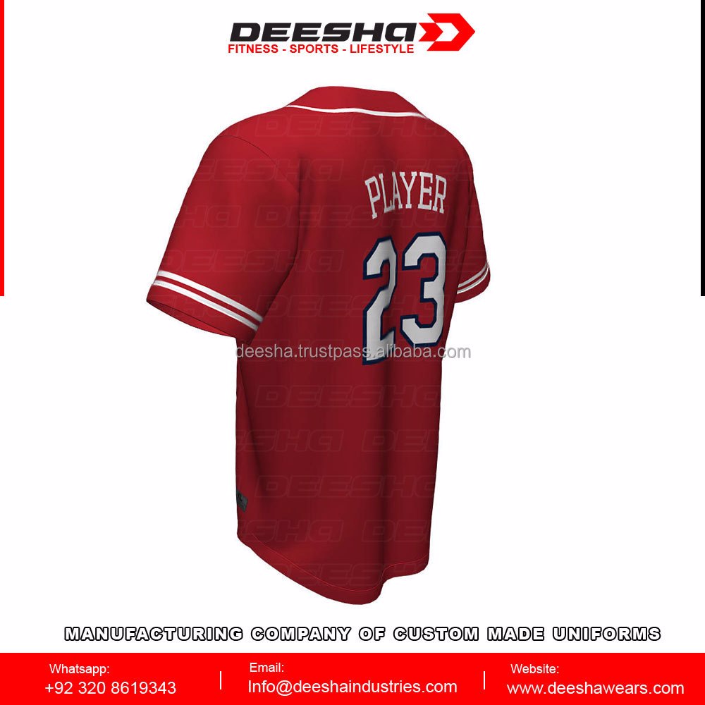 Baseball Full Button Boost Jerseys - view 4
