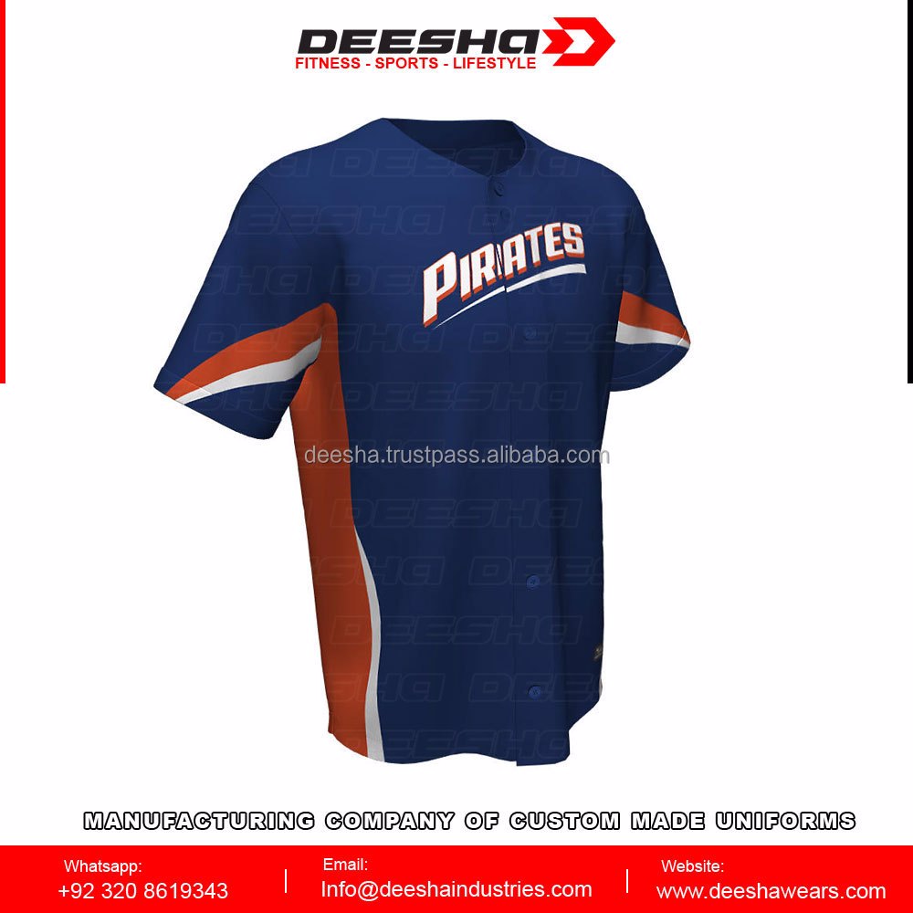 Baseball Full Button Pirates Jerseys